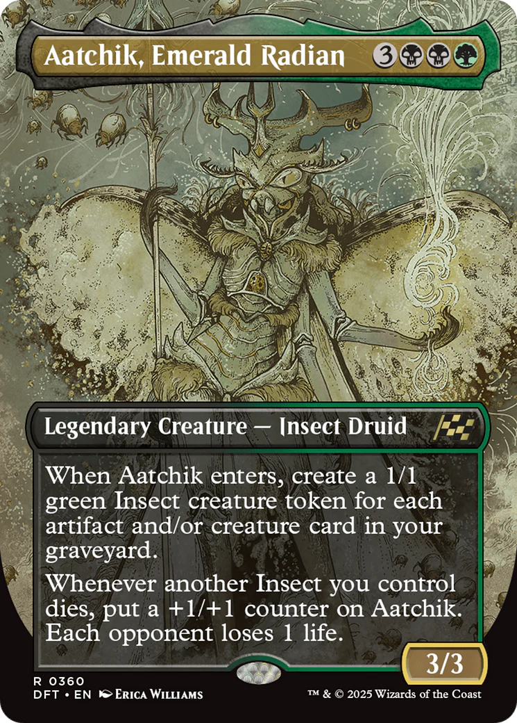 Aatchik, Emerald Radian (Borderless) (DFT-360) - Aetherdrift Foil