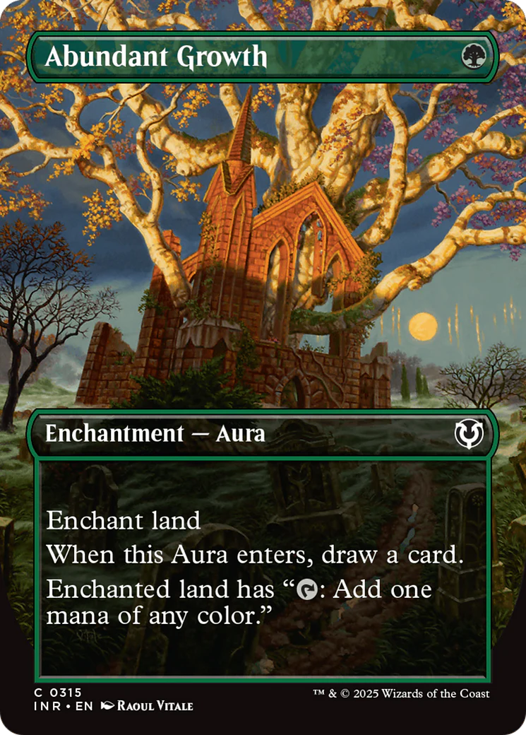 Abundant Growth (Borderless) (-315) - Innistrad Remastered