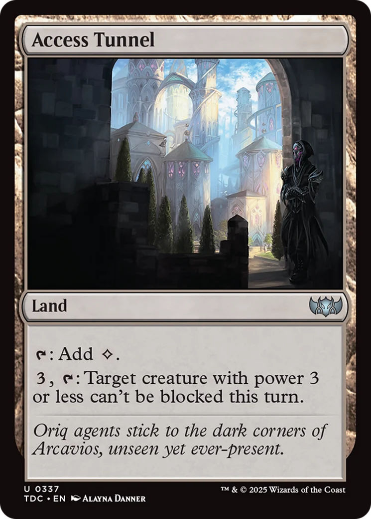 Access Tunnel (TDC-337) - Tarkir: Dragonstorm Commander