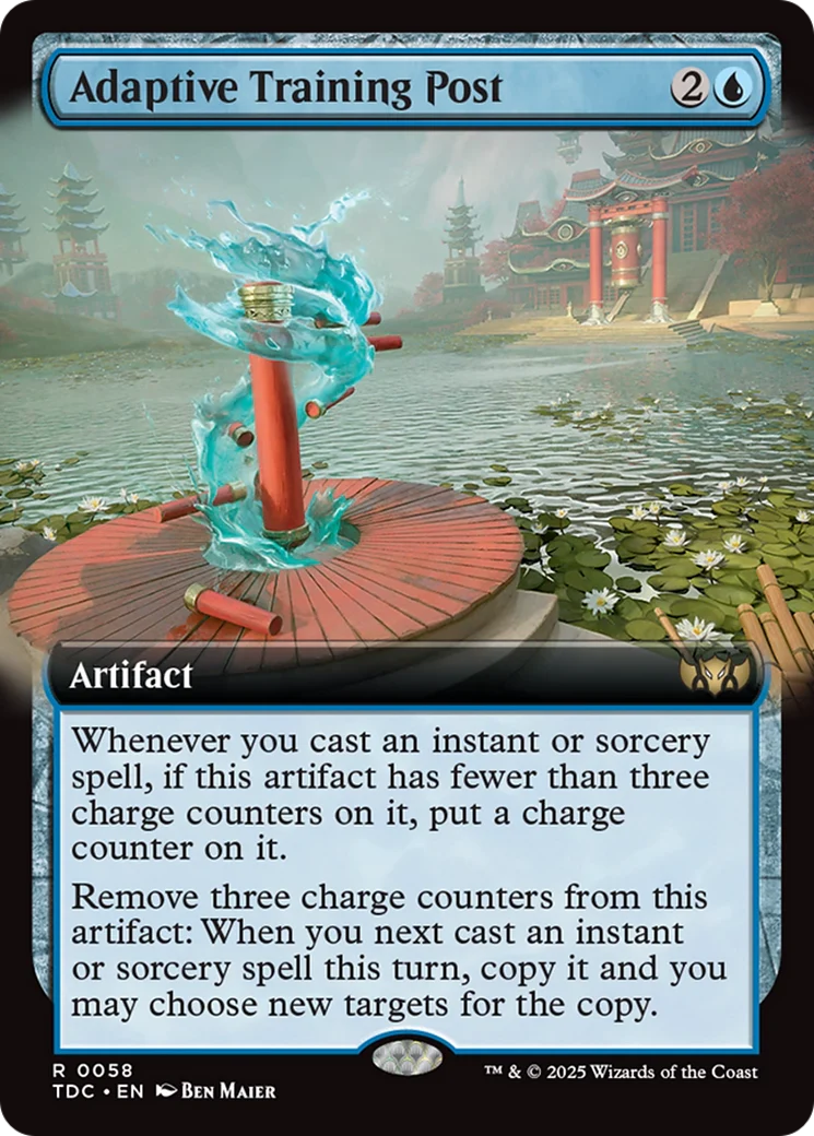Adaptive Training Post (TDC-058) - Tarkir: Dragonstorm Commander: (Extended Art)
