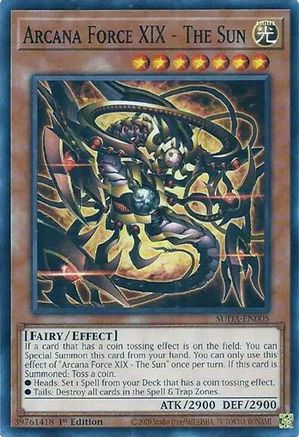 Arcana Force XIX - The Sun (SUDA-EN005) - Supreme Darkness 1st Edition