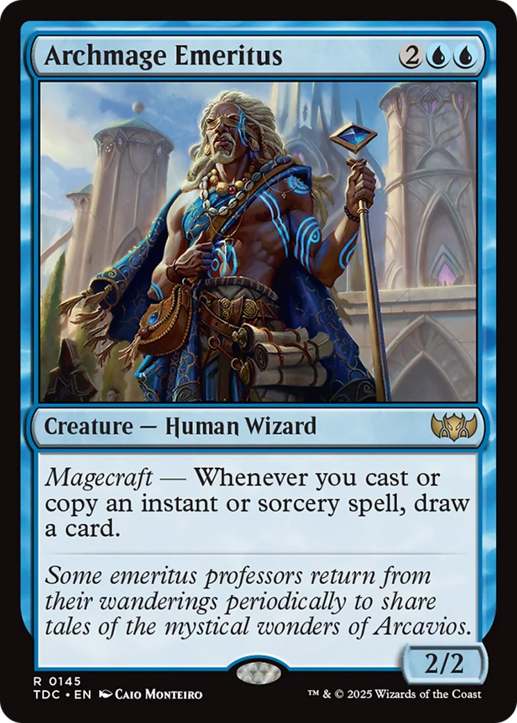 Archmage Emeritus (TDC-145) - Tarkir: Dragonstorm Commander