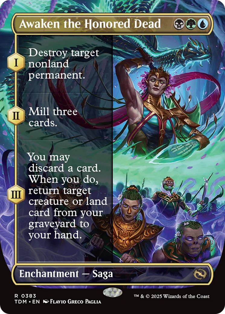 Awaken the Honored Dead (Borderless) (TDM-383) - Tarkir: Dragonstorm