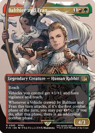 Balthier and Fran (Borderless) (0393) (FIN-393) - FINAL FANTASY Foil