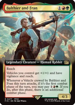 Balthier and Fran (Extended Art) (FIN-477) - FINAL FANTASY Foil