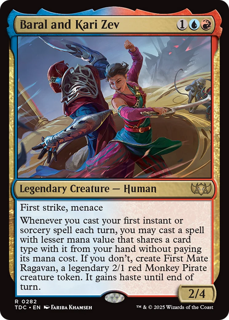 Baral and Kari Zev (TDC-282) - Tarkir: Dragonstorm Commander