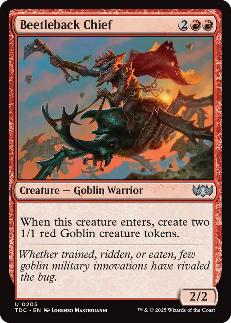 Beetleback Chief (TDC-205) - Tarkir: Dragonstorm Commander