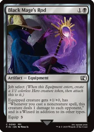 Black Mage's Rod (FIN-090) - FINAL FANTASY Foil
