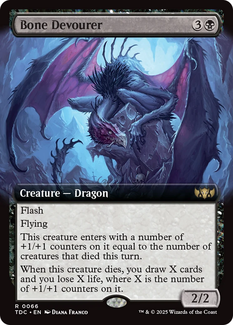 Bone Devourer (TDC-066) - Tarkir: Dragonstorm Commander: (Extended Art)