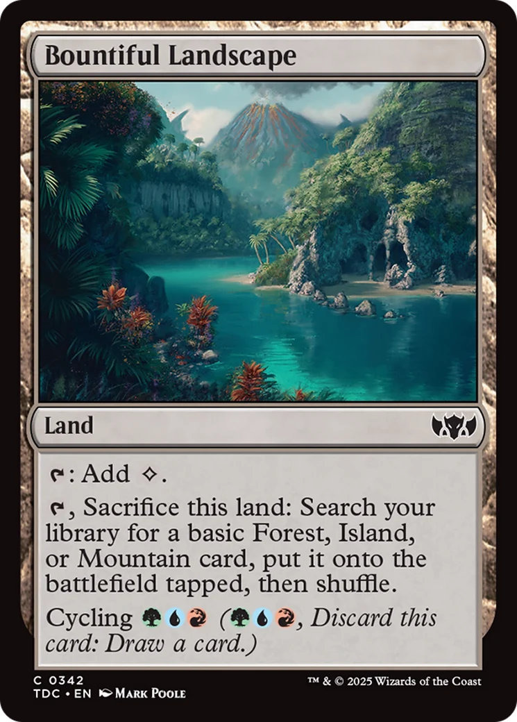 Bountiful Landscape (TDC-342) - Tarkir: Dragonstorm Commander