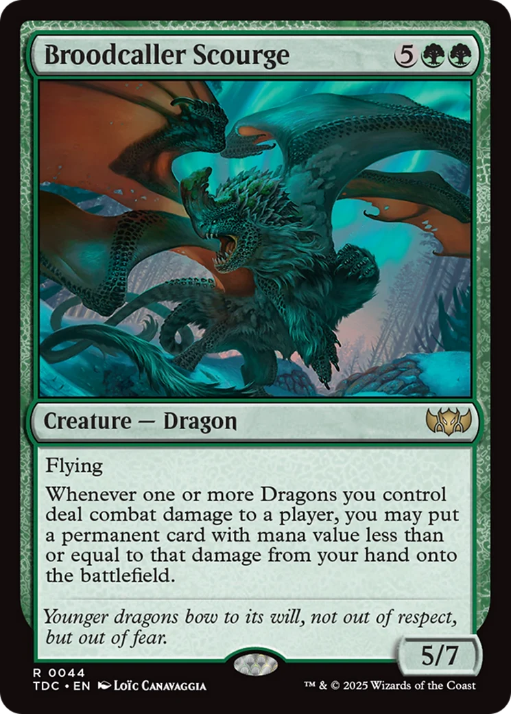 Broodcaller Scourge (TDC-044) - Tarkir: Dragonstorm Commander
