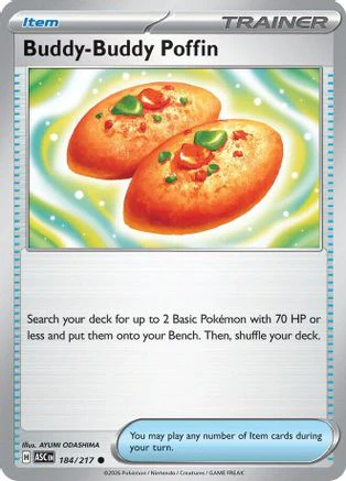 Buddy-Buddy Poffin 184 - ME Ascended Heroes Reverse Holofoil