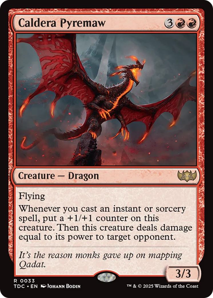 Caldera Pyremaw (TDC-033) - Tarkir: Dragonstorm Commander