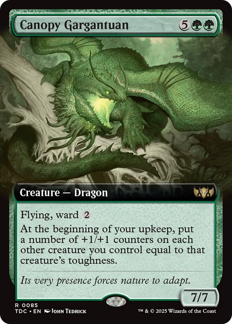 Canopy Gargantuan (TDC-085) - Tarkir: Dragonstorm Commander: (Extended Art)