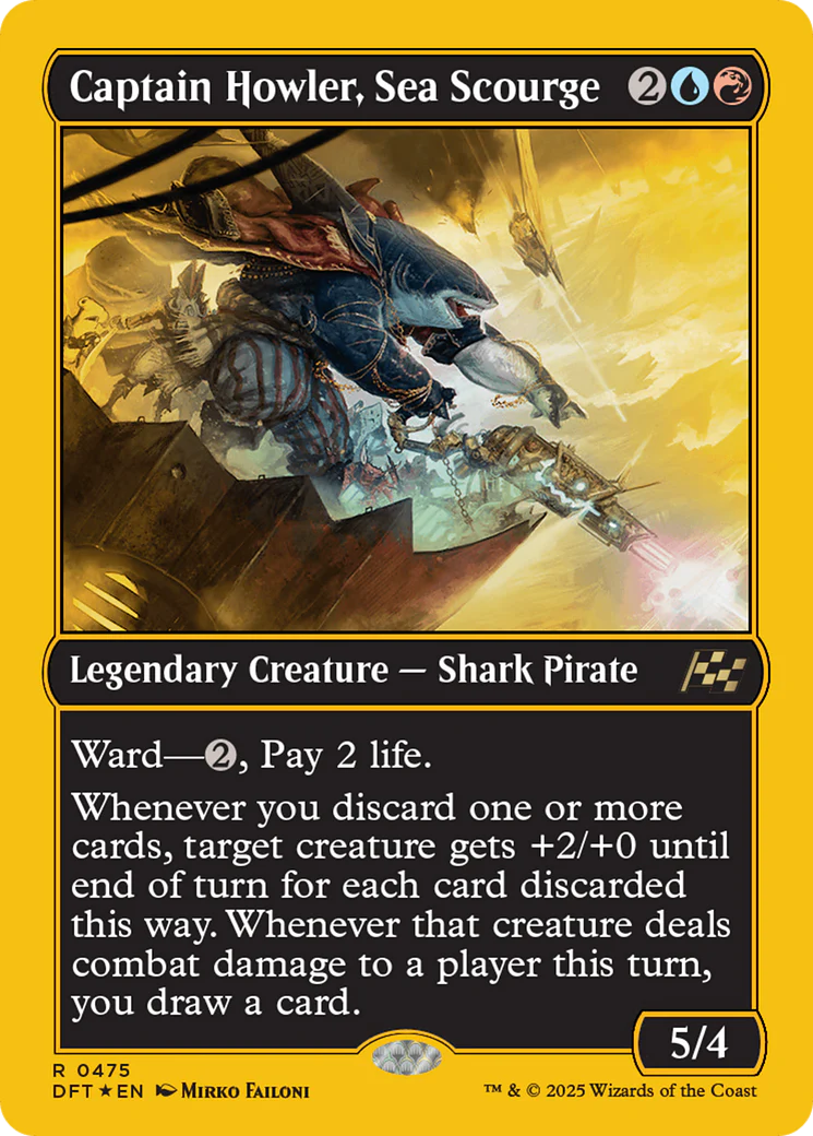 Captain Howler, Sea Scourge (First-Place Foil) (DFT-475) - Aetherdrift