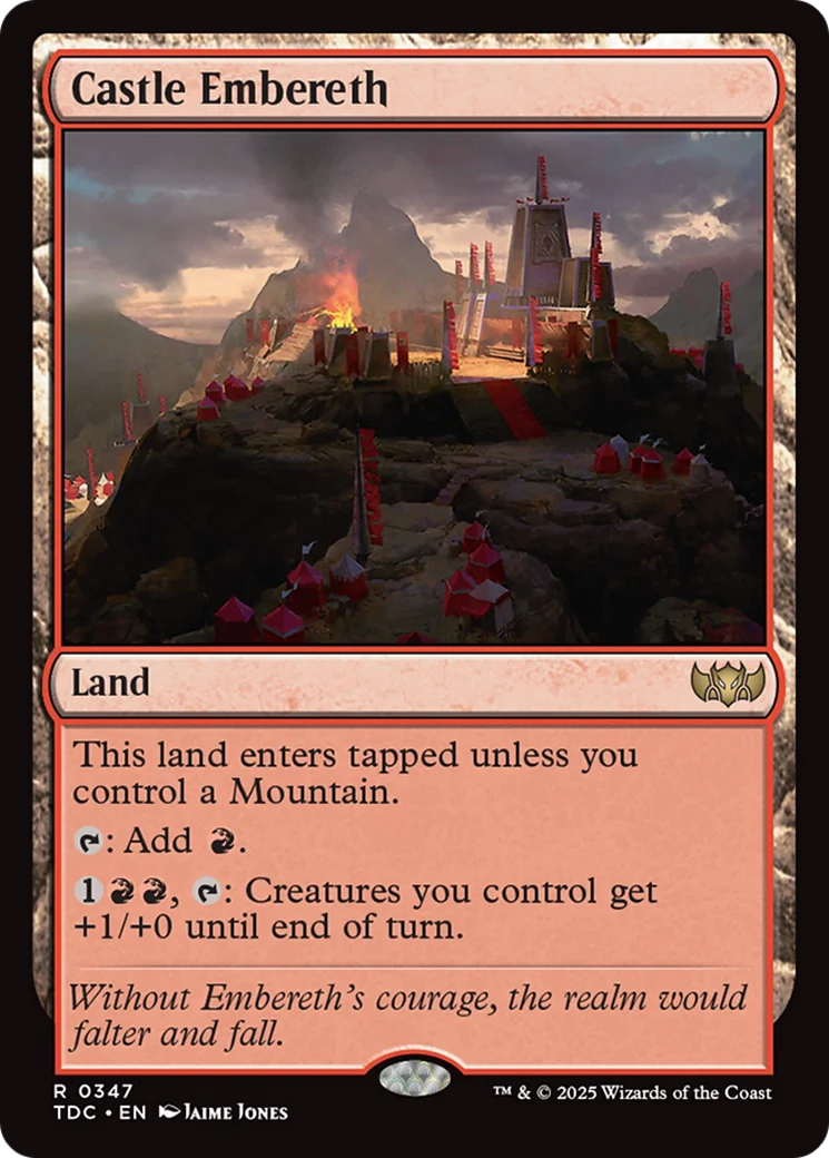 Castle Embereth (TDC-347) - Tarkir: Dragonstorm Commander