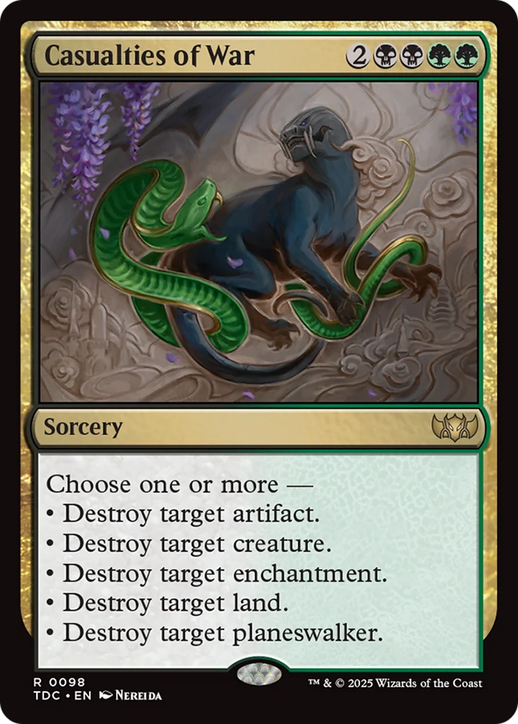 Casualties of War (TDC-098) - Tarkir: Dragonstorm Commander