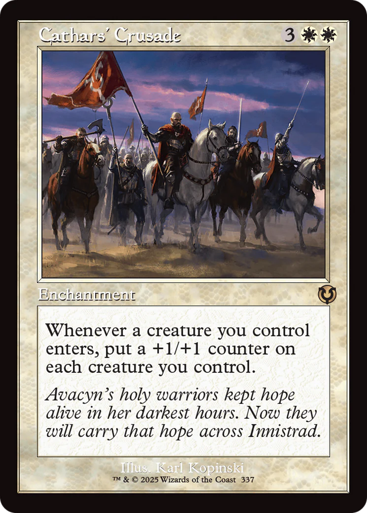Cathars' Crusade (Retro Frame) (-337) - Innistrad Remastered