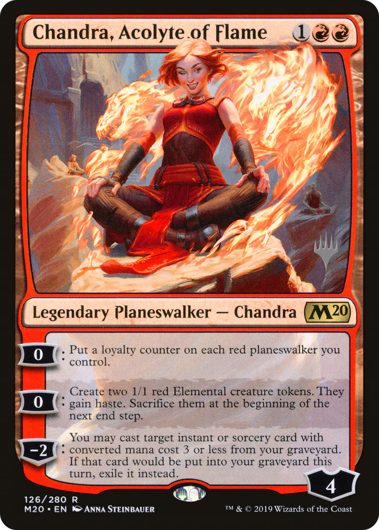 Chandra, Acolyte of Flame (PPM20-126) - Core Set 2020 Promos Foil
