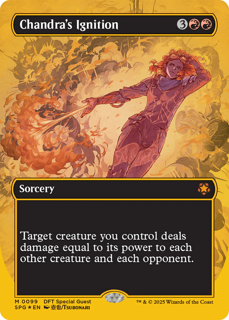 Chandra's Ignition (Borderless) (First-Place Foil) (SPG-099) - Aetherdrift