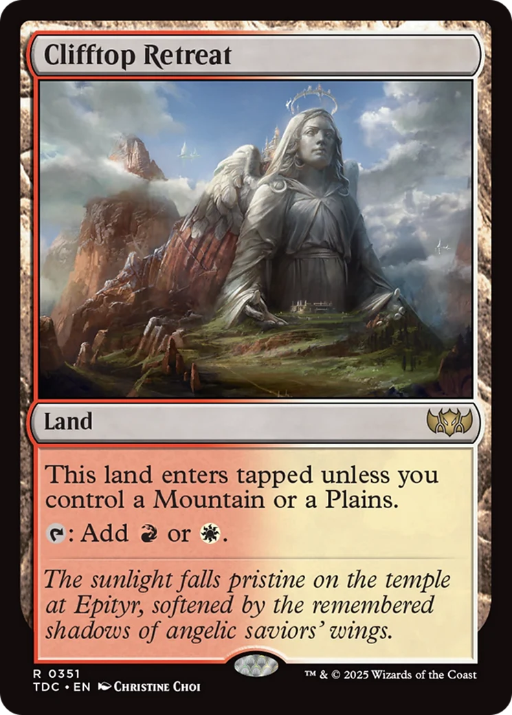 Clifftop Retreat (TDC-351) - Tarkir: Dragonstorm Commander
