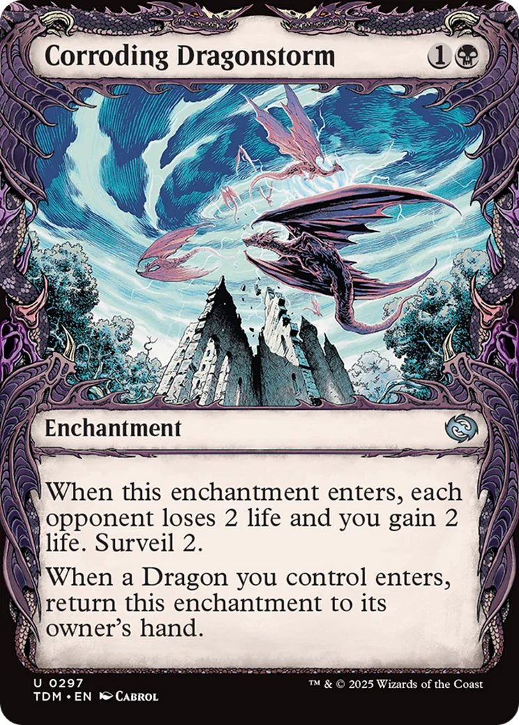 Corroding Dragonstorm (Showcase) (TDM-297) - Tarkir: Dragonstorm