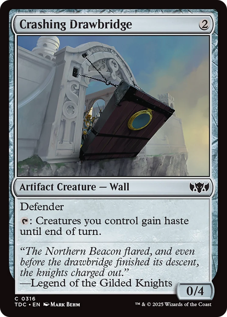 Crashing Drawbridge (TDC-316) - Tarkir: Dragonstorm Commander