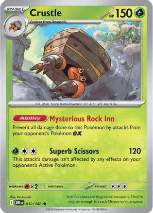 Crustle - 012/182 12 - SV10 Destined Rivals Reverse Holofoil
