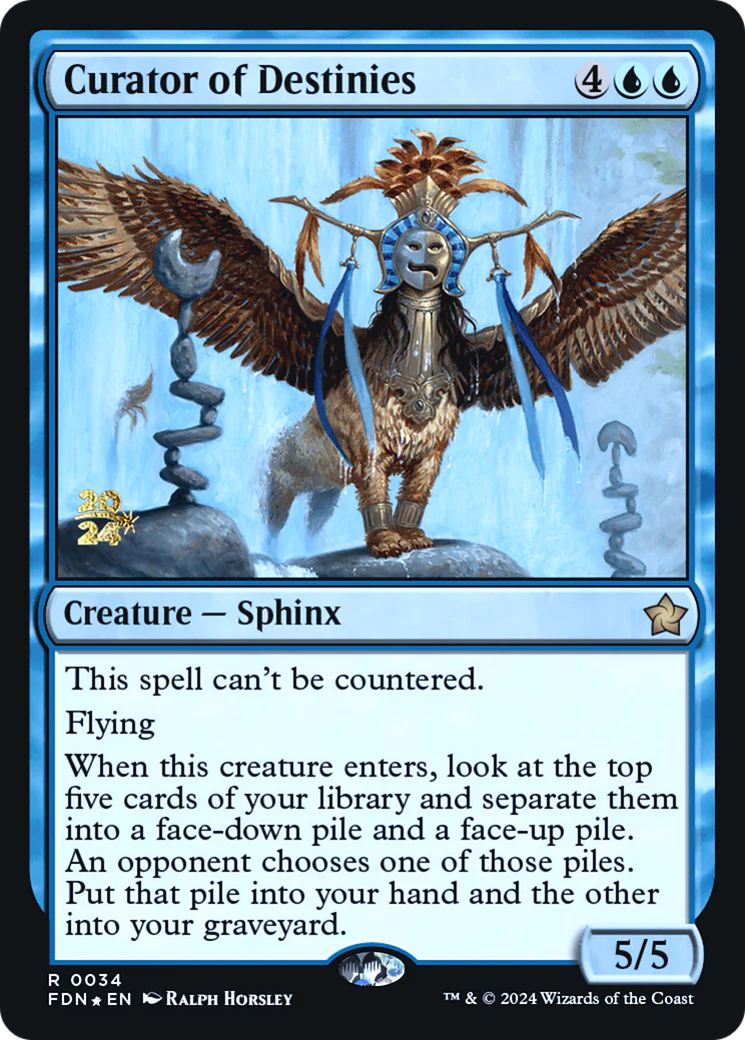 Curator of Destinies (PRE-34S) - Foundations Promos Foil