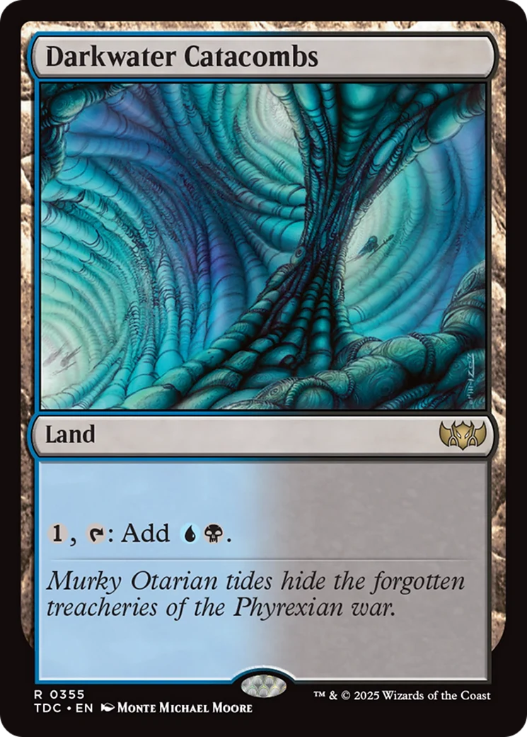 Darkwater Catacombs (TDC-355) - Tarkir: Dragonstorm Commander