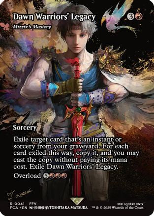 Dawn Warriors' Legacy - Mizzix's Mastery (Showcase) (FCA-041) - FINAL FANTASY: Through the Ages Foil