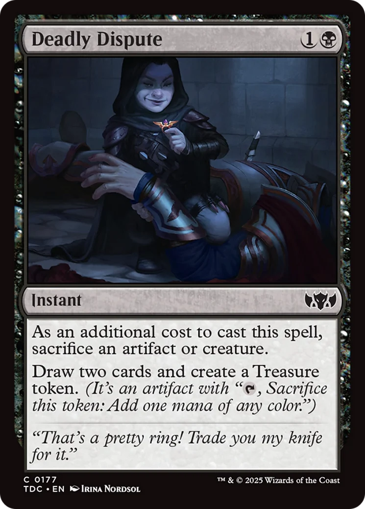 Deadly Dispute (TDC-177) - Tarkir: Dragonstorm Commander