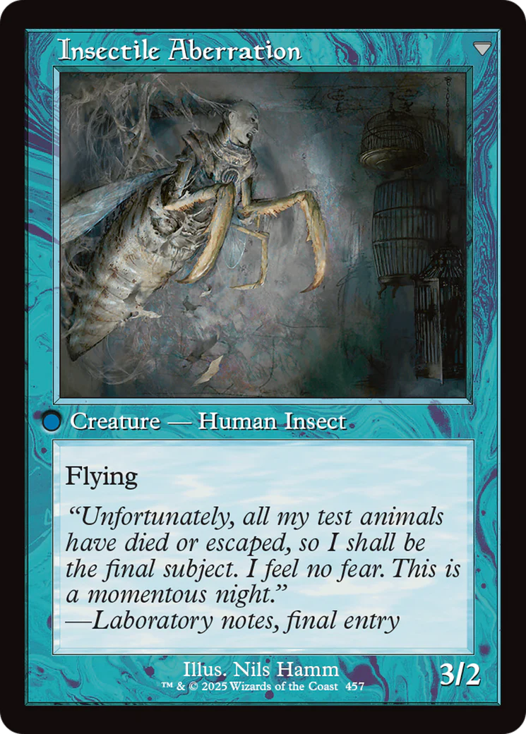 Delver of Secrets // Insectile Aberration (Retro Frame) (INR-457) - Innistrad Remastered Foil - Image 3