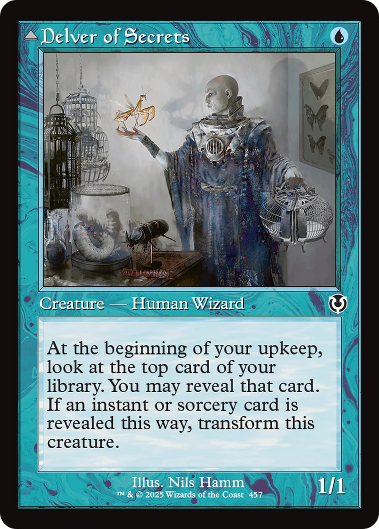 Delver of Secrets // Insectile Aberration (Retro Frame) (INR-457) - Innistrad Remastered Foil - Image 4