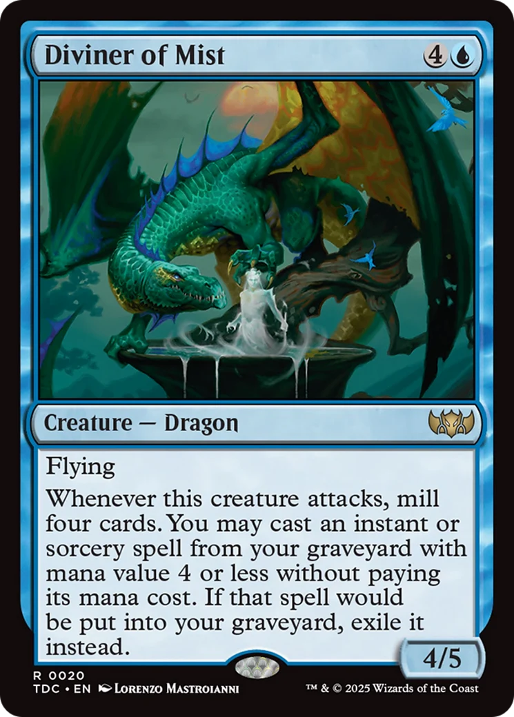 Diviner of Mist (TDC-020) - Tarkir: Dragonstorm Commander