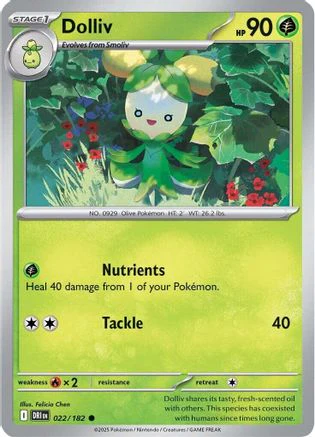 Dolliv 22 - SV10 Destined Rivals Reverse Holofoil