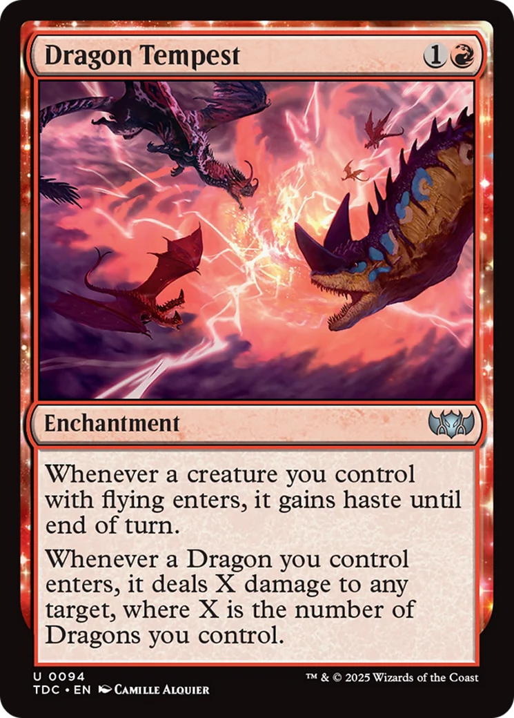 Dragon Tempest (TDC-094) - Tarkir: Dragonstorm Commander: (enchantment)