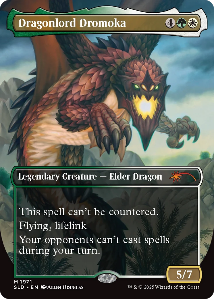 Dragonlord Dromoka // Dragonlord Dromoka (SLD-1971) - Secret Lair Drop (Borderless) - Image 3