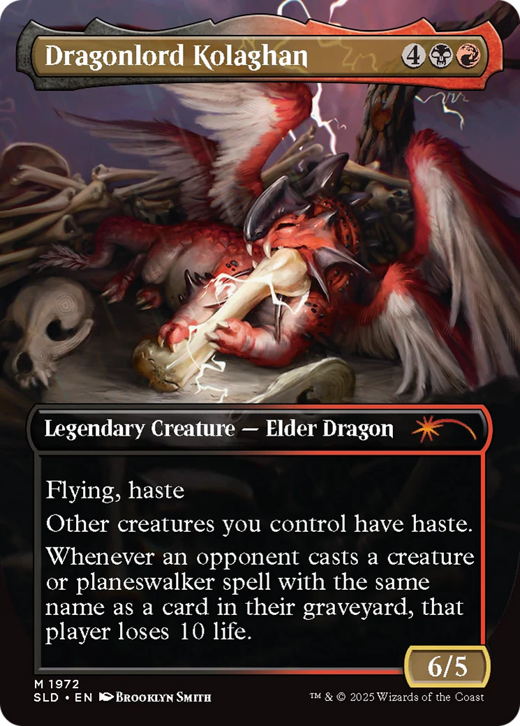 Dragonlord Kolaghan // Dragonlord Kolaghan (SLD-1972) - Secret Lair Drop (Borderless) - Image 3