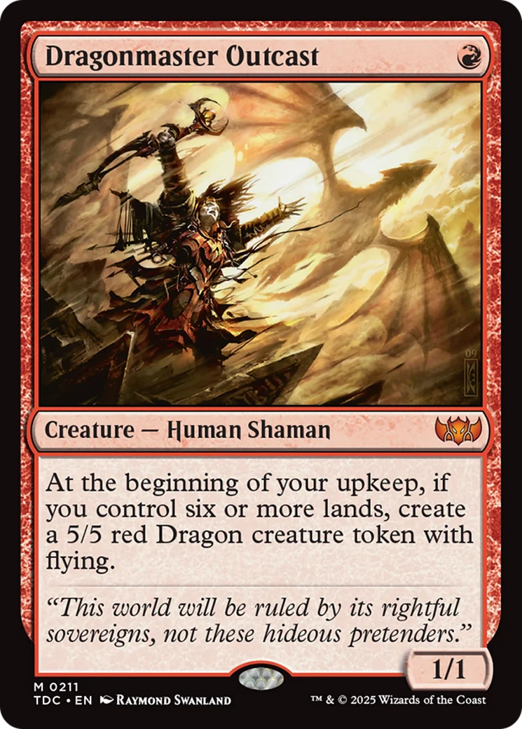Dragonmaster Outcast (TDC-211) - Tarkir: Dragonstorm Commander