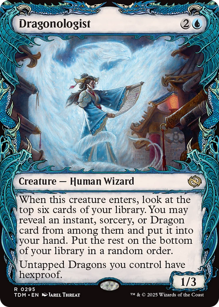 Dragonologist (TDM-295) - Tarkir: Dragonstorm: (Showcase) Foil