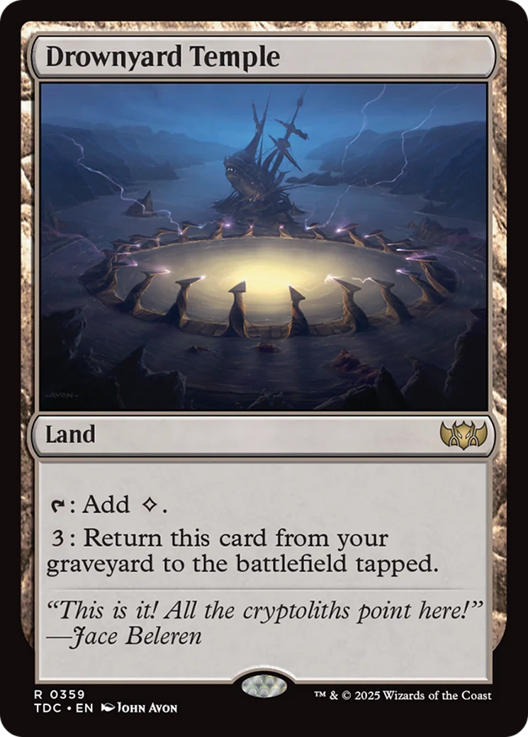 Drownyard Temple (TDC-359) - Tarkir: Dragonstorm Commander
