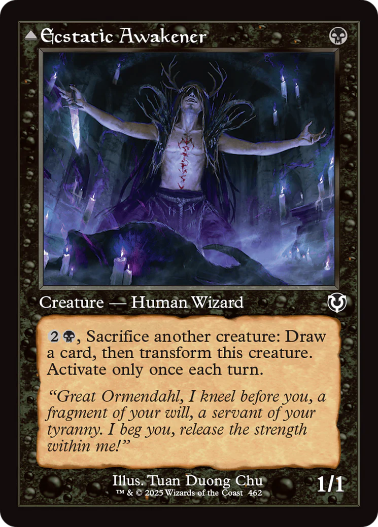 Ecstatic Awakener // Awoken Demon (Retro Frame) (-462) - Innistrad Remastered