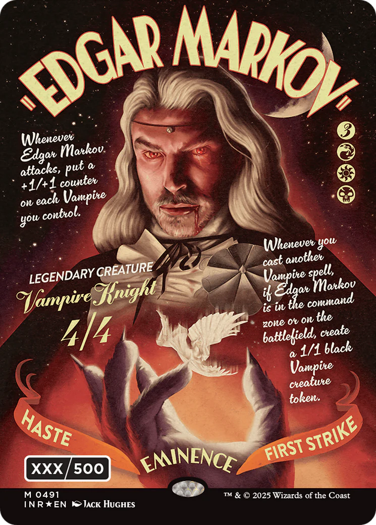 Edgar Markov (Showcase) (Serial Numbered) (Double Rainbow Foil) (-491) - Innistrad Remastered