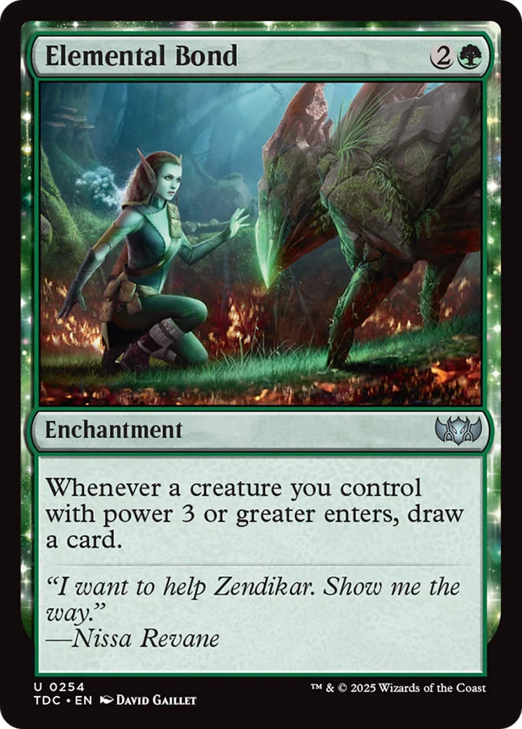 Elemental Bond (TDC-254) - Tarkir: Dragonstorm Commander: (enchantment)