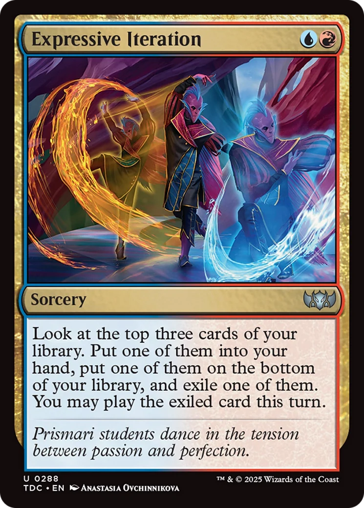 Expressive Iteration (TDC-288) - Tarkir: Dragonstorm Commander