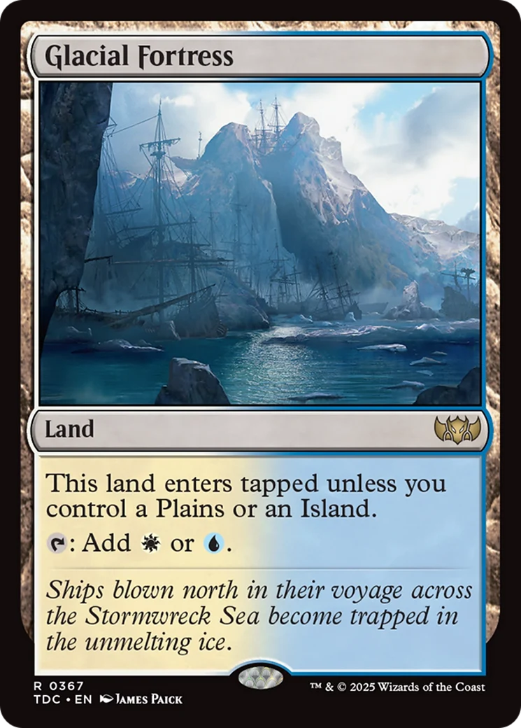 Glacial Fortress (TDC-367) - Tarkir: Dragonstorm Commander