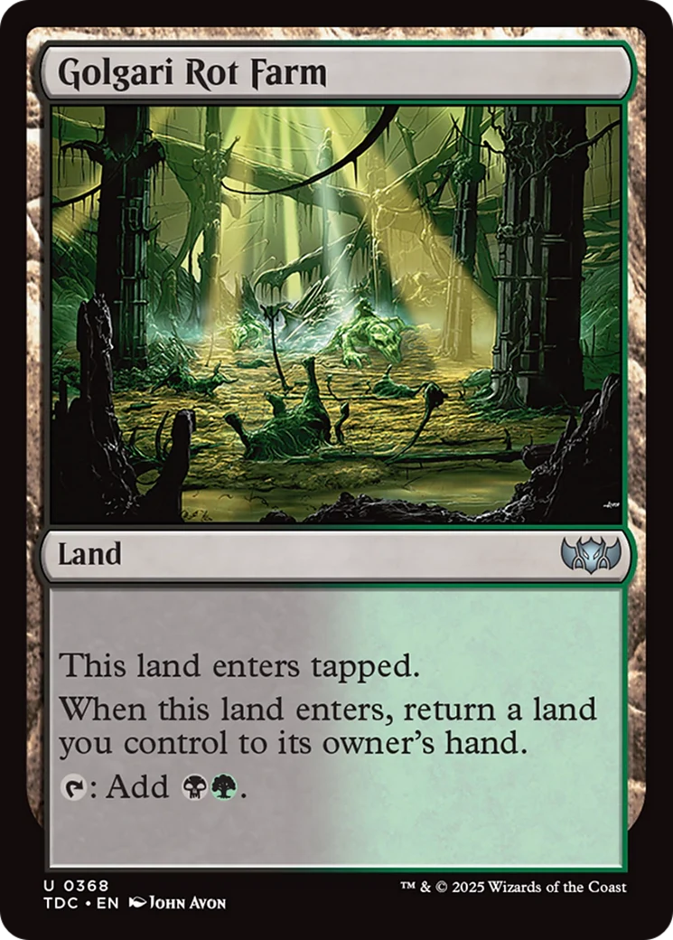 Golgari Rot Farm (TDC-368) - Tarkir: Dragonstorm Commander