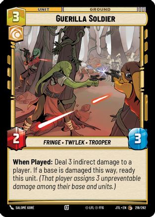 Guerilla Soldier (218/262) - Jump to Lightspeed