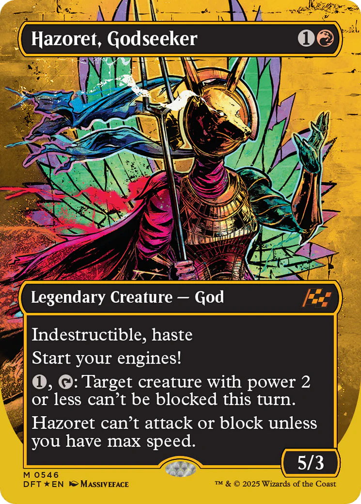 Hazoret, Godseeker (Borderless) (First-Place Foil) (DFT-546) - Aetherdrift